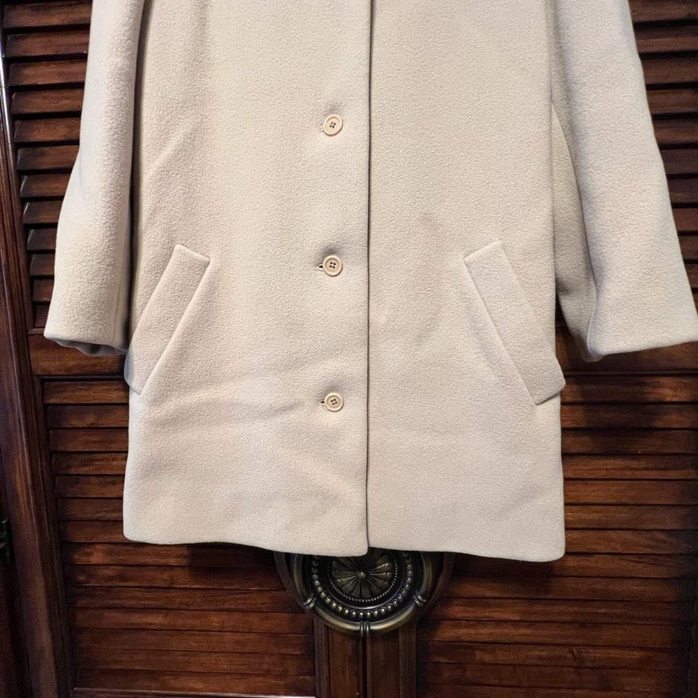 Vintage Halston Three Wool Coat 70’s Collectors Item Excellent Condition Sz med - Picture 4 of 16